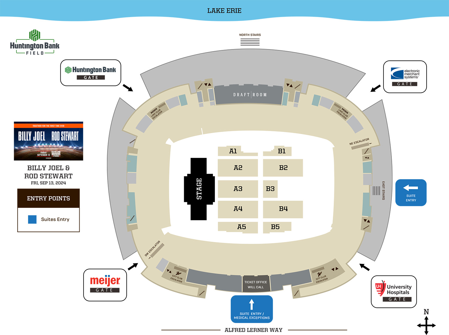 Seating & Maps Huntington Bank Field